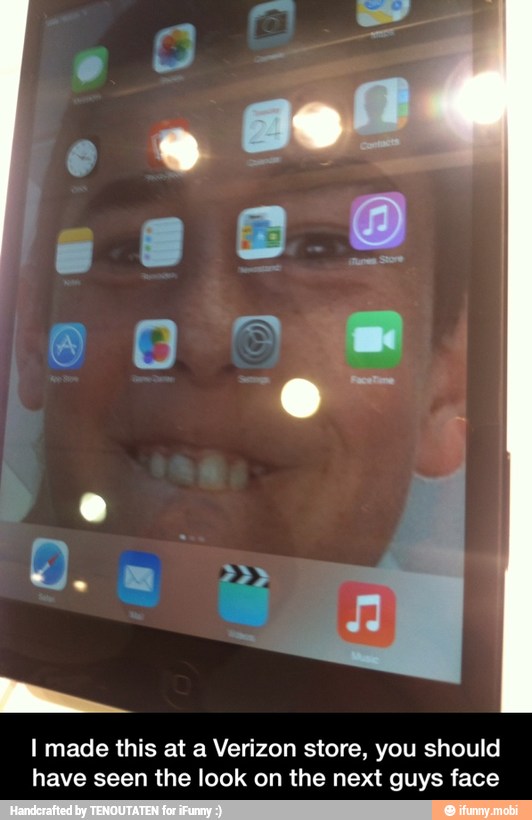 I made this at a Verizon store, you should
have seen the look on the next guys face - I made this at a Verizon store, you should have seen the look on the next guys face