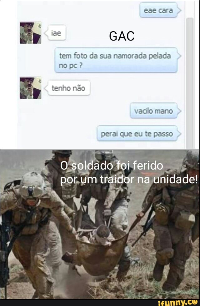 tem foto da sua namorada pelada
vacilo mano