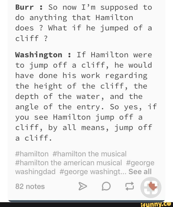 cliff notes hamilton musical