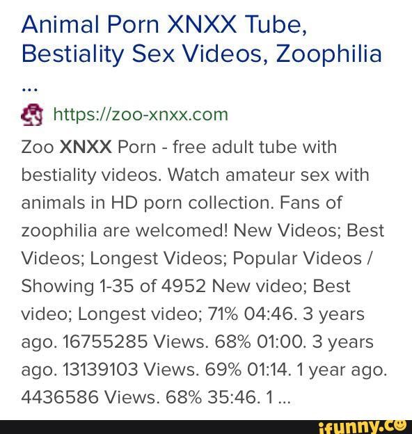 Porn Tube Zoo Xnnx - Animal Porn XNXX Tube, Bestiality Sex Videos, Zoophilia Zoo XNXX Porn -  free adult tube with bestiality