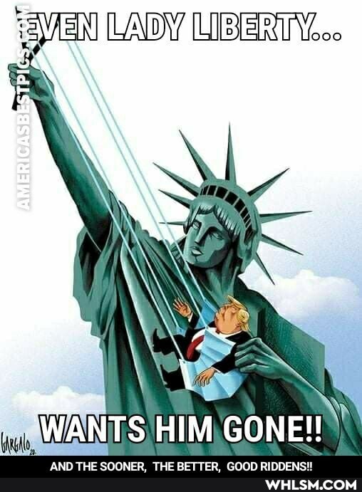 SEN LADY
BE
WANTS HIM GONE!!
AND THE SOONER, THE BETTER, GOOD RIDDENS!! - AND THE SOONER, THE BETTER, GOOD RIDDENS!!