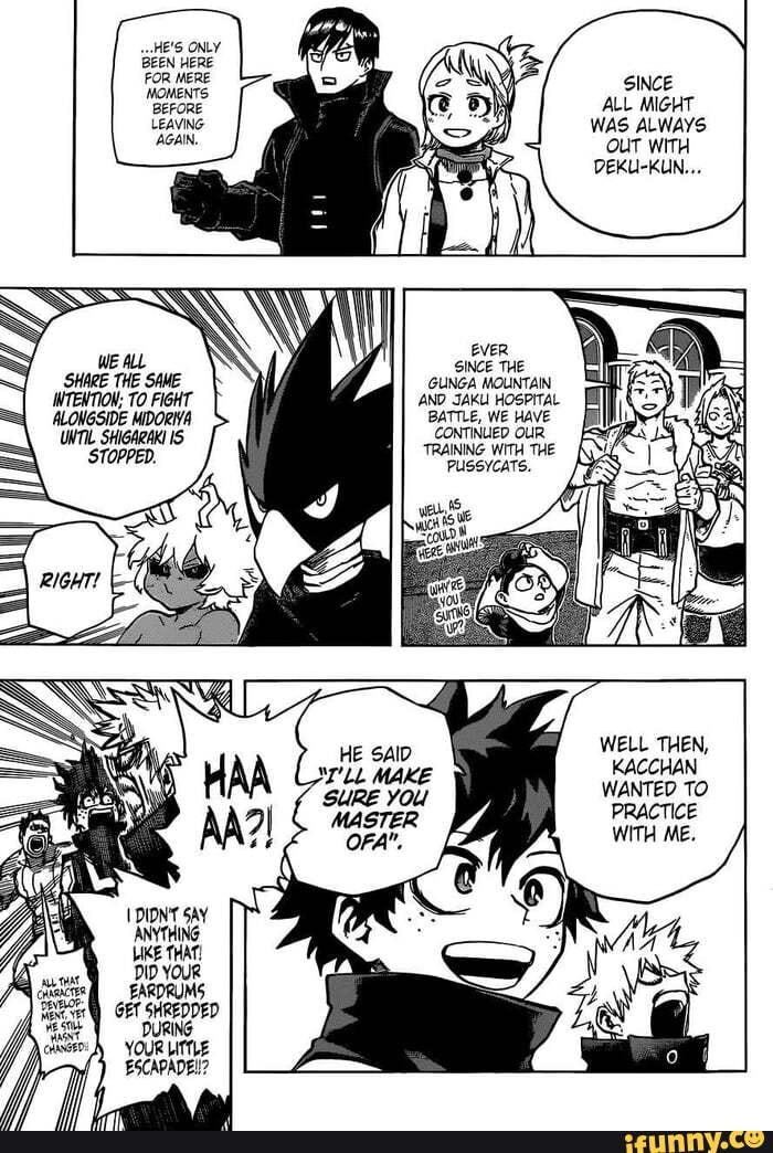 HE'S ONLY BEEN HERE FOR MERE SINCE ALL MIGHT WAS ALWAYS OUT WITH  DEKU-KUN... EVER