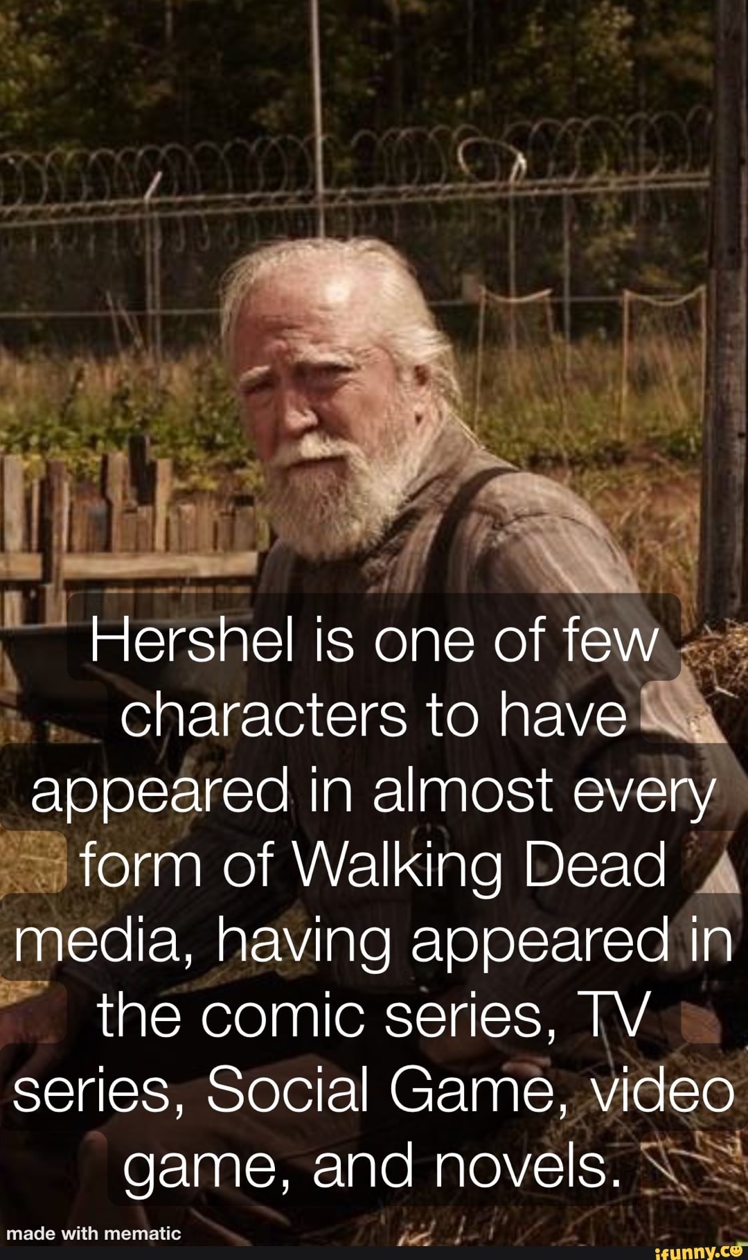 Hershel Is One Of Few Characters To Have Appeared In Almost Every Form ...