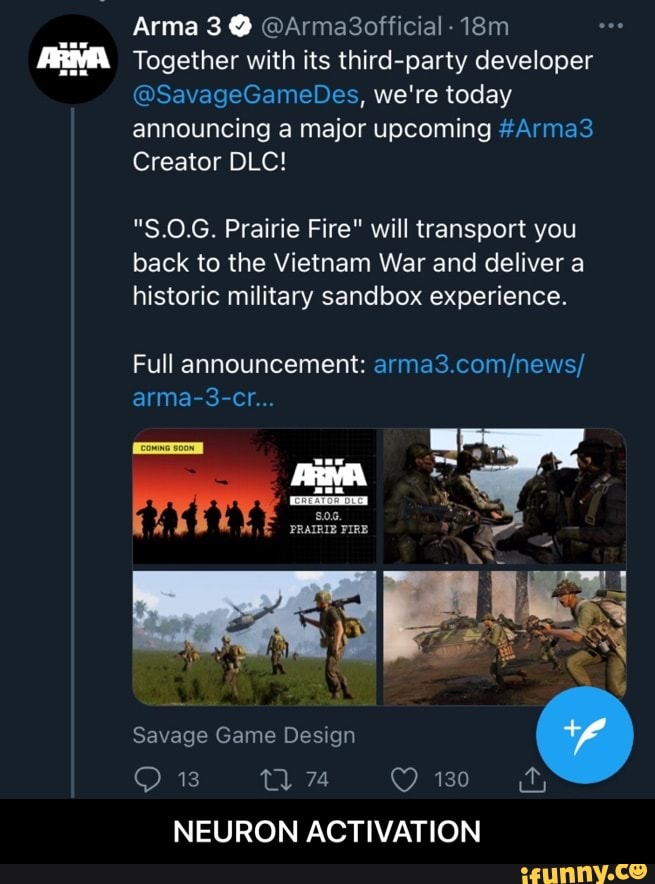 ARMA 3 CREATOR DLC: S.O.G. PRAIRIE FIRE IS COMING SOON, News, Arma 3