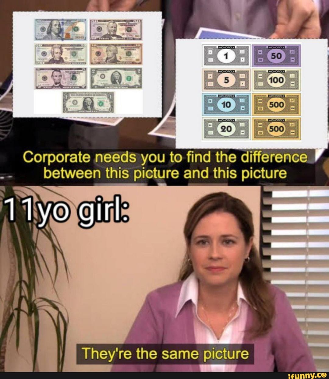 Corporate needs you to find the difference between this picture and this picture