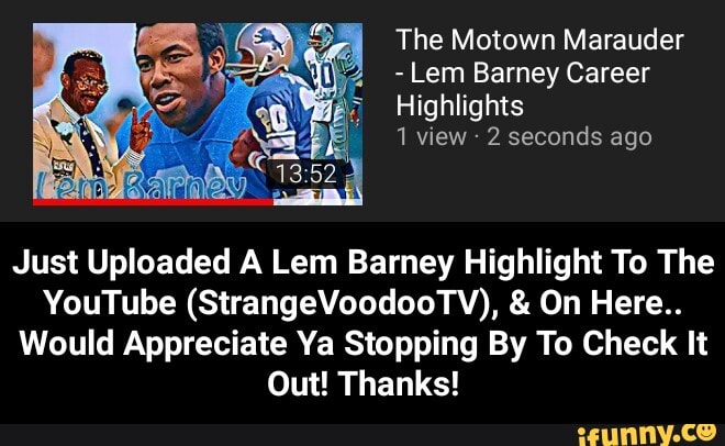 The Motown Marauder - Lem Barney Career Highlights 