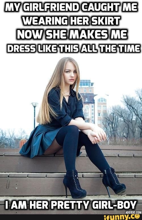 MY, GIRLFRIEND CAUGHT, ME WEARING HER SKIRT, NOW SHE MAKES ME THIS AU