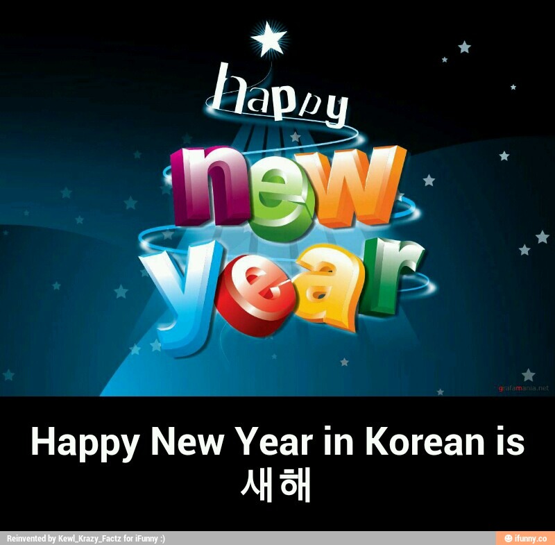 Happy New Year in Korean is ÁHÉH - Happy New Year in Korean is 새해 ...