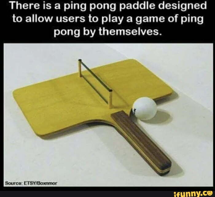 There Is A Ping Pong Paddle Designed To Allow Users To Play A Game Of Ping Pong By Themselves