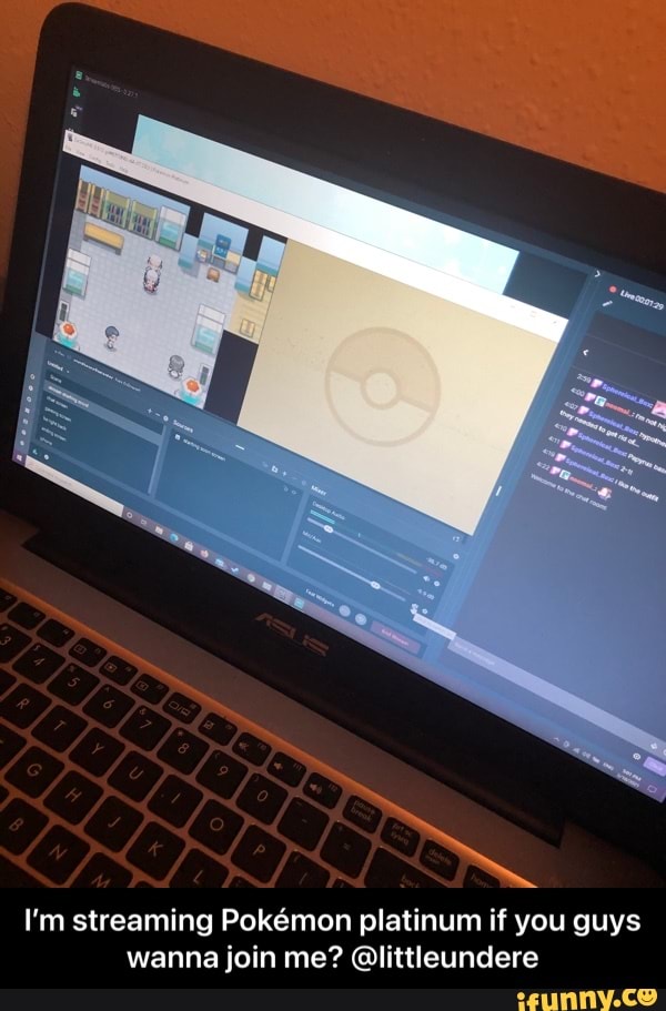 I'm streaming Pokemon platinum if you guys wanna join me? @littleundere - I’m streaming Pokémon platinum if you guys wanna join me? @littleundere