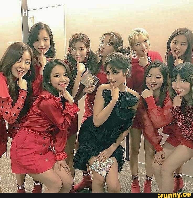 twice, jihyo, mina, sana, momo, dahyun, chaeyoung, nayeon, jeongyeon, tzuyu, camilacabello