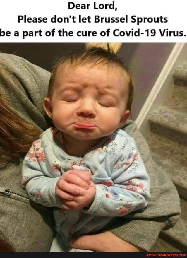 Dear Lord,
Please don't let Brussel Sprouts be a part of the cure of Covid-19 Virus.