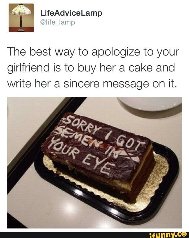 9 Oddly Specific Apology Cakes — Cake Wrecks