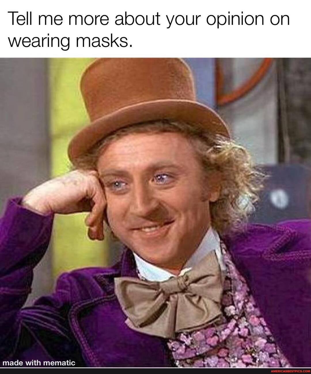 Tell me more about your opinion on wearing masks.