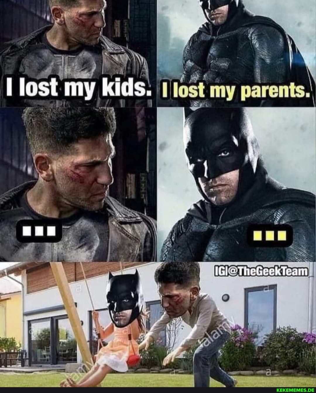 lost my kids. to: