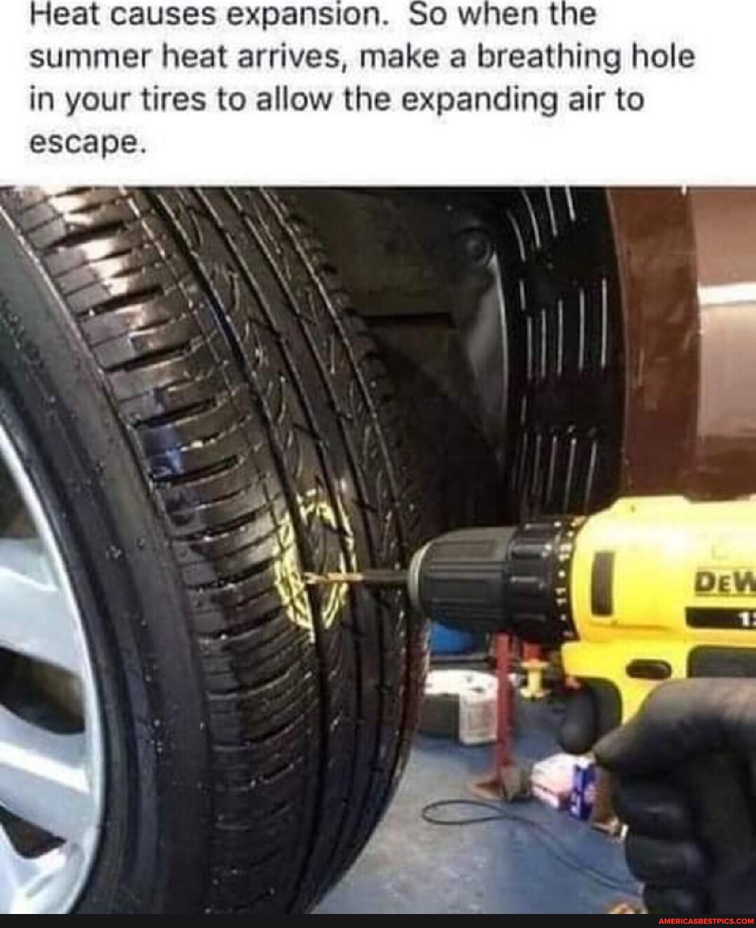 Heat causes expansion. So when the summer heat arrives, make a