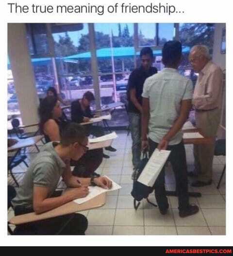 The true meaning of friendship...