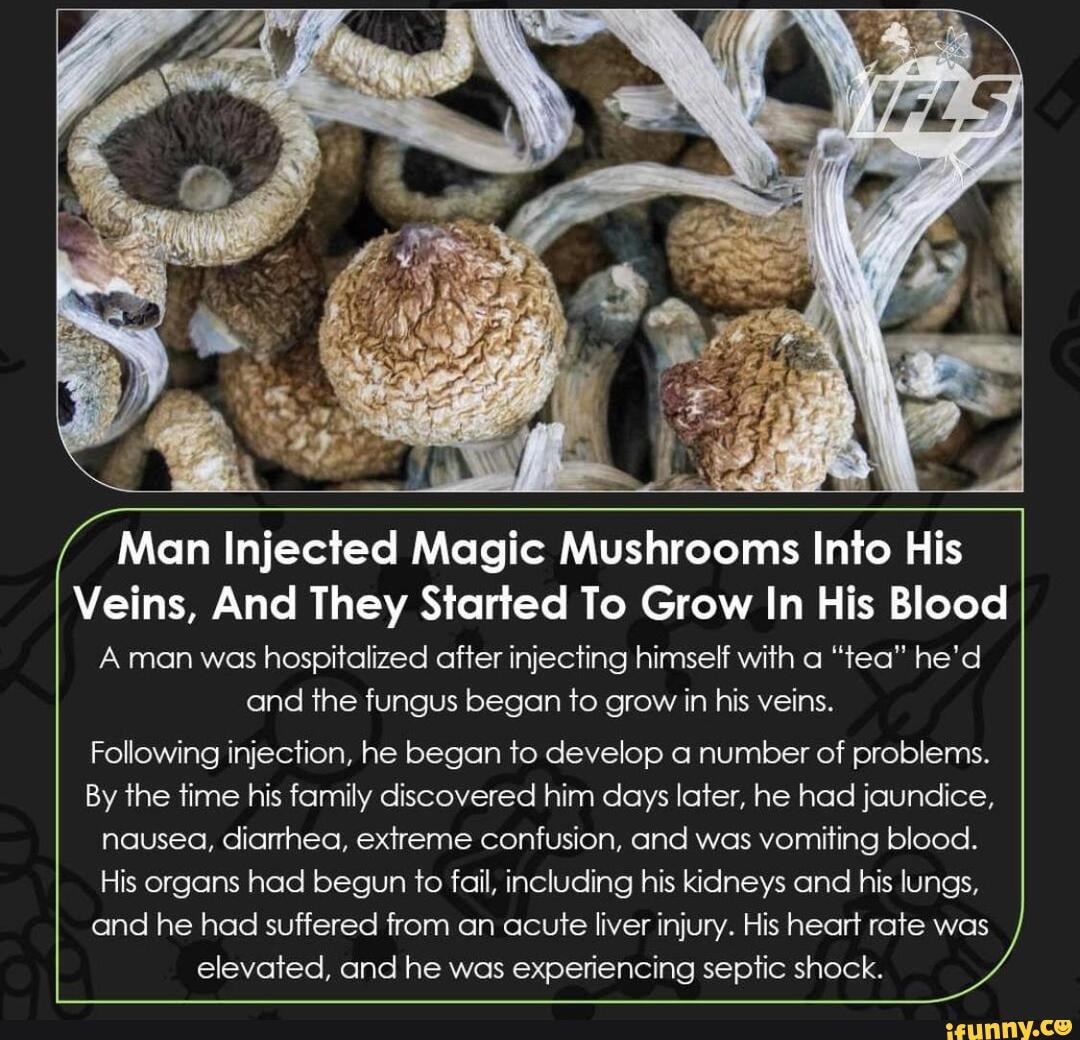 Ewwww. SauceIFLS Man Injected Magic Mushrooms Into His Veins, And