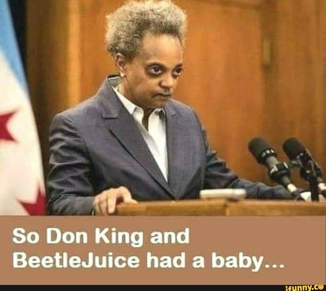 o
So Don King and
BeetleJuice had a baby...