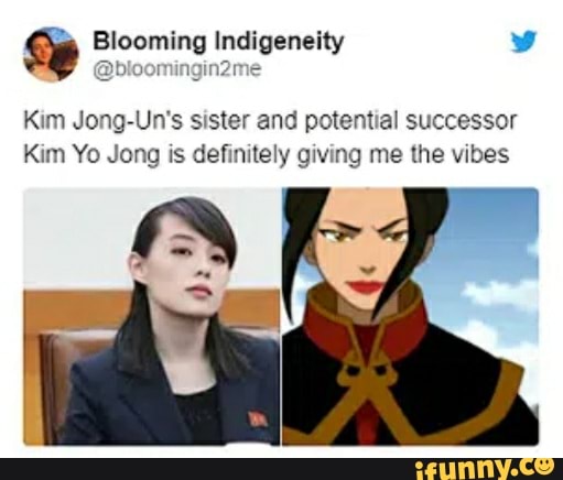 Kim Jong-Un's sister and potential successor
Kim Yo Jong is definitely giving me the vibes