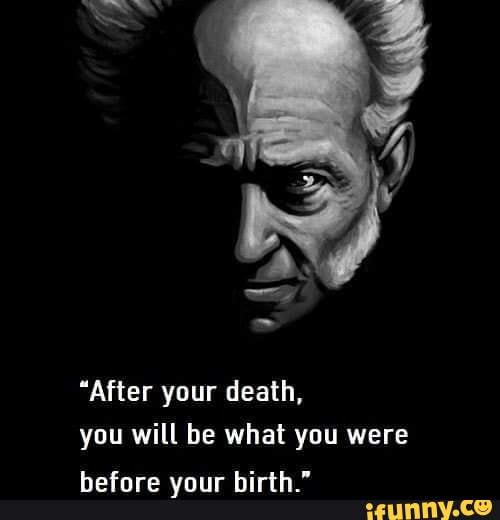 "After your death, you will be what you were
