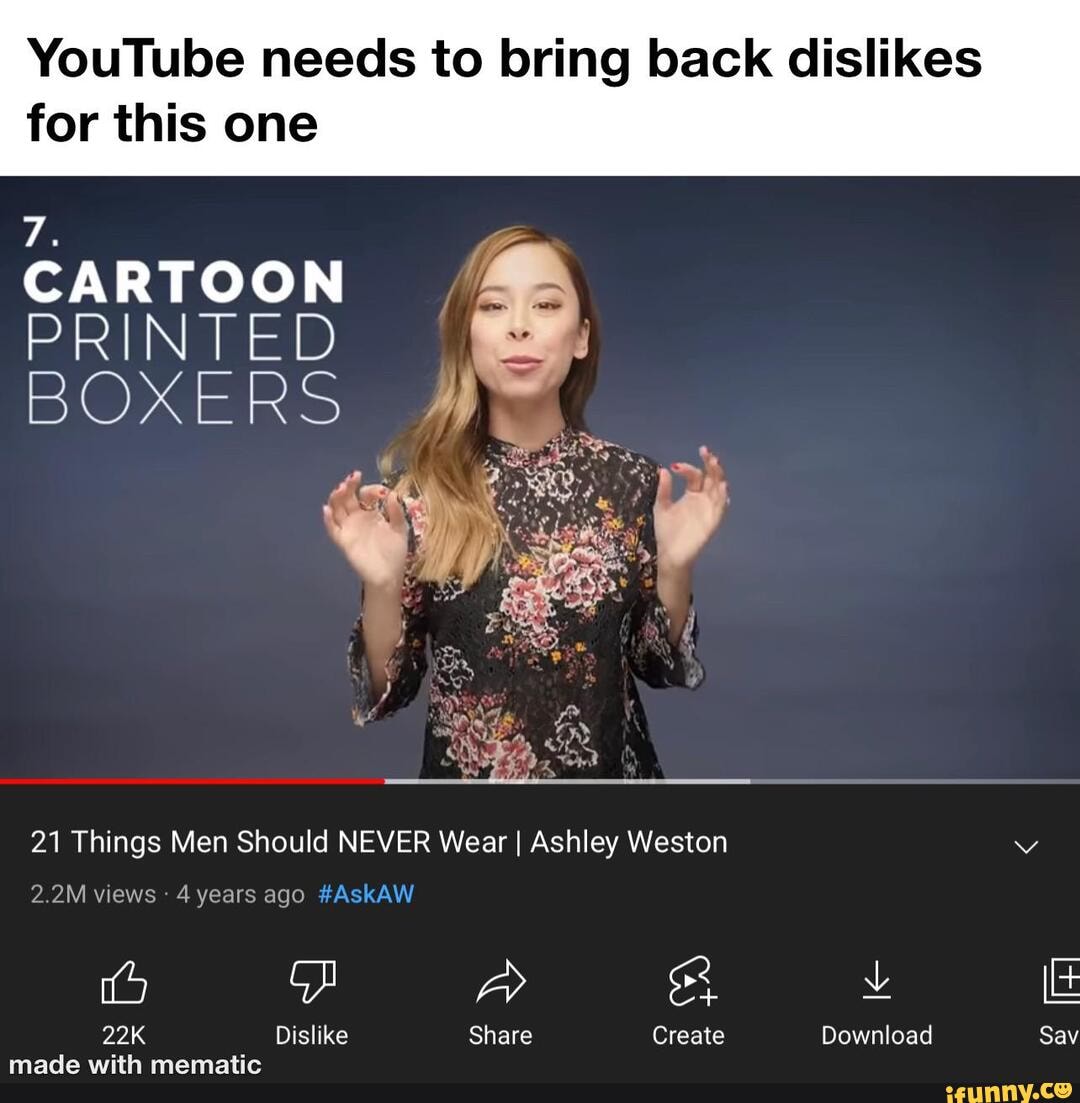 YouTube Needs To Bring Back Dislikes For This One CARTOON PRINTED Youtube needs to bring back dislikes for this one cartoon printed