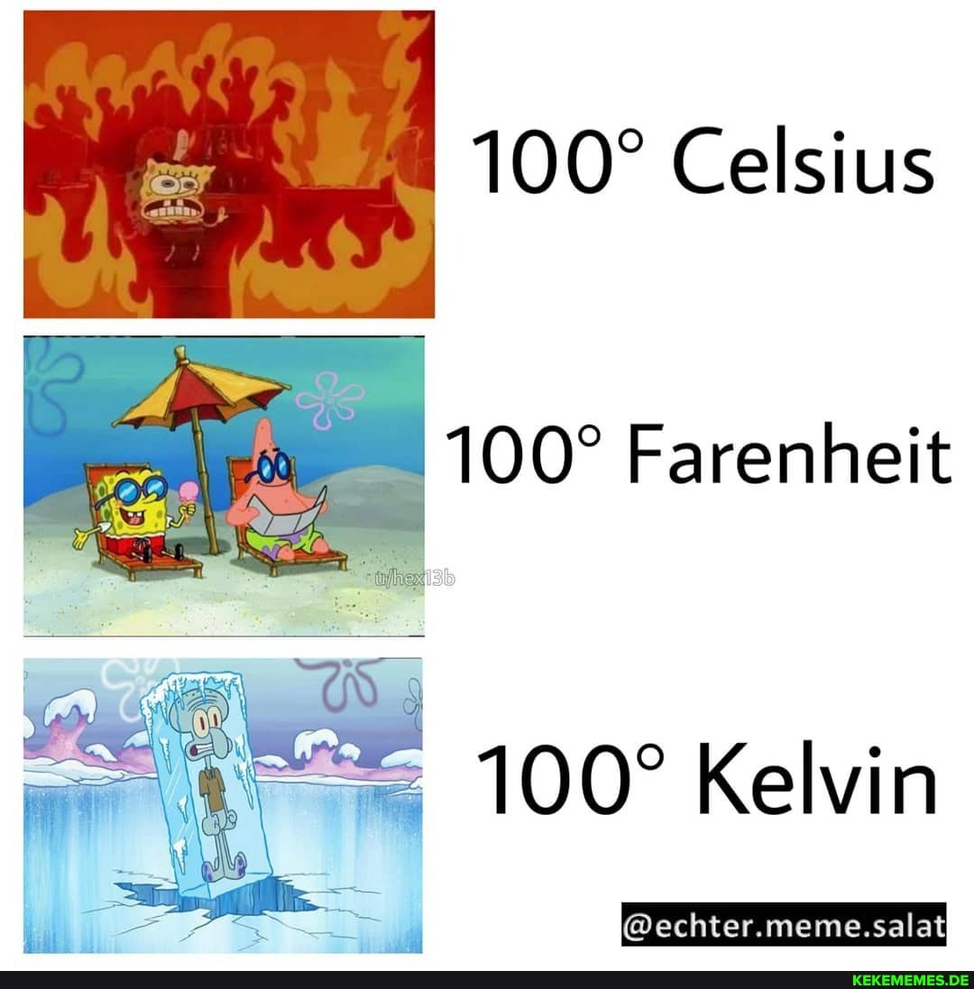 Celsius
Farenheit
Kelvin
@echter.meme.salat