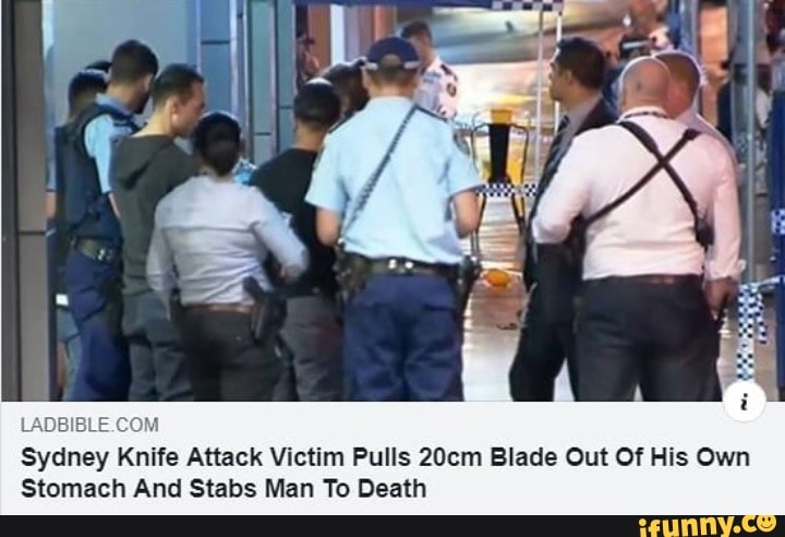 Sydney Knife Attack Victim Pulls 20cm Blade Out Of His Own Stomach And ...