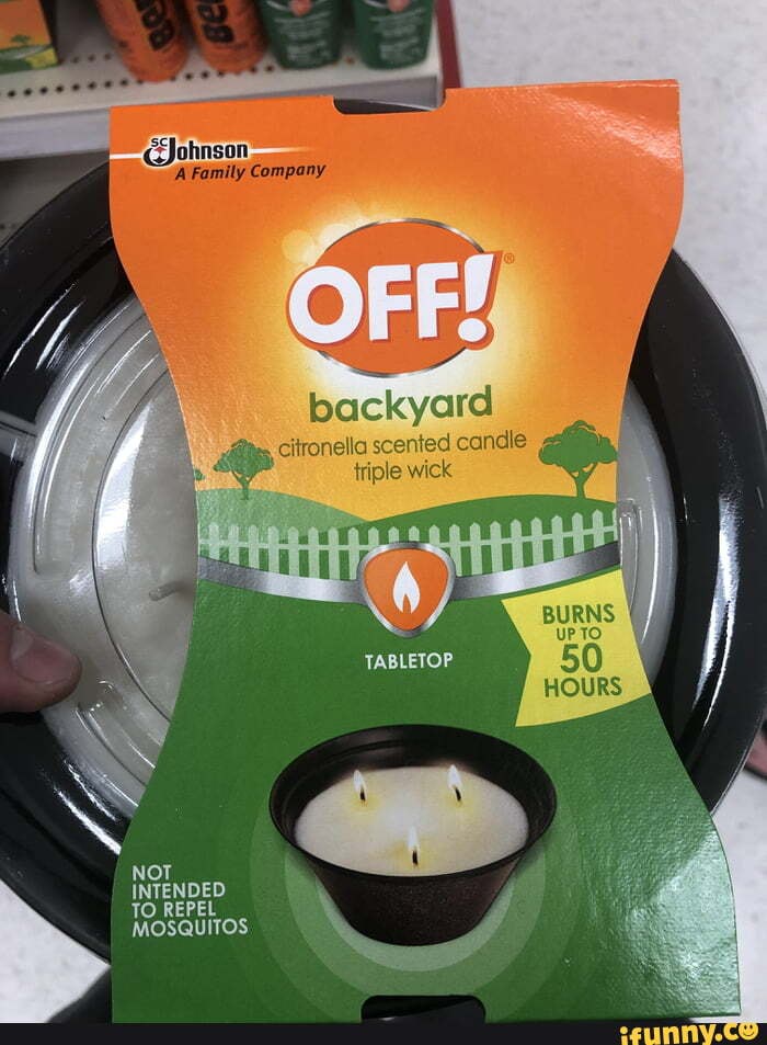 Johnson
'A Family Company
ol ol backyard citronella scented candle
triple wick
TABLETOP
NOT INTENDED TO REPEL MOSQUITOS