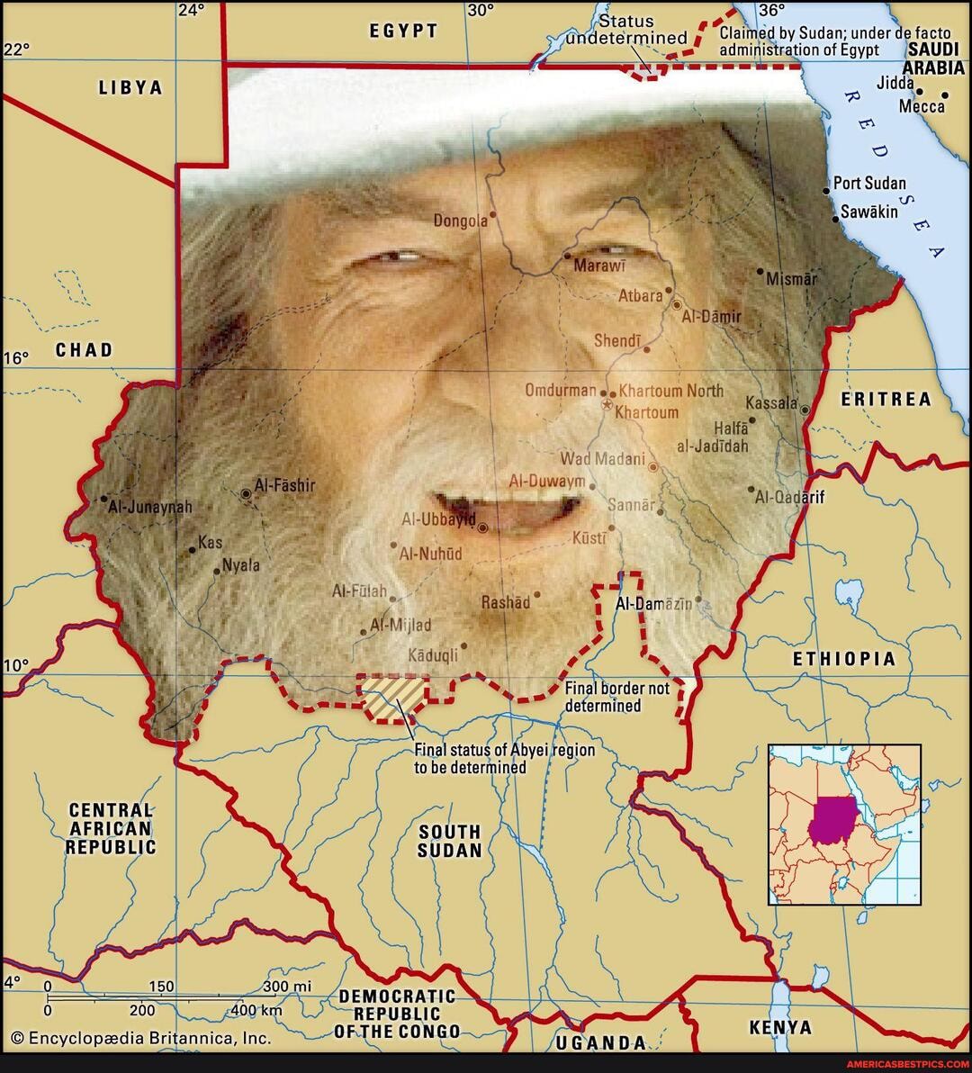 Status
ed ad imad by Sudan; under de facto ration of Egypt /SAUDI
ARAI
di
Mecca
Omdutman Khartoum North
Khartoum
Halfa al-Jadidah
"Wad Madani
Al-Duwaym
Al-Ub
"ETHIOPIA
'Final border not determined
CENTRAL
AFRICAN
REPUBLIC
REPUBLIC