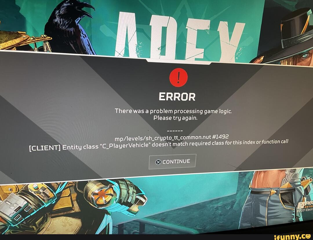 There was a problem processing game logic please try again apex legends ошибка