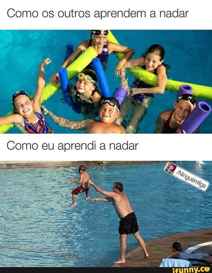 Como os outros aprendem a nadar