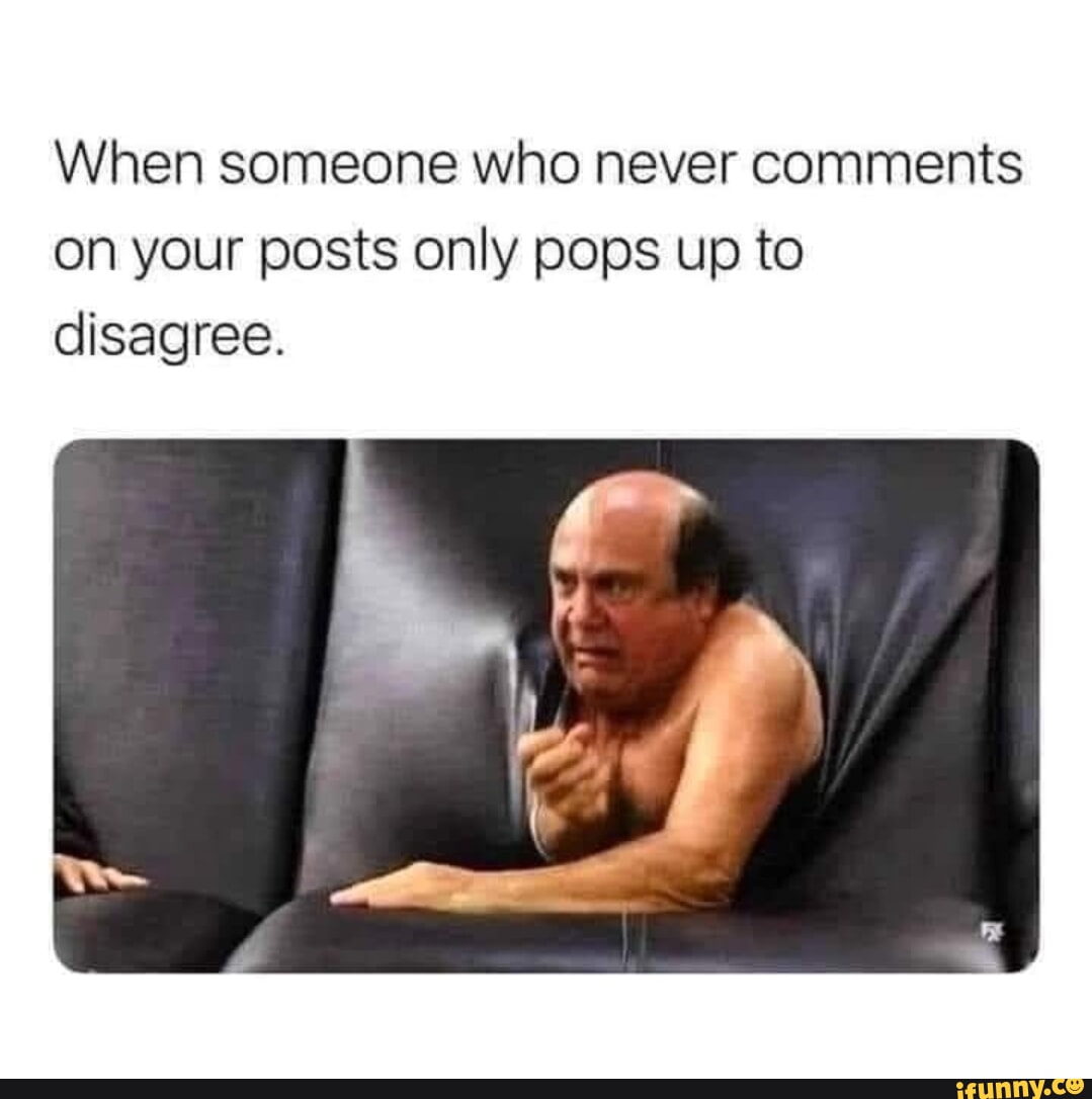 When someone posts  in the comments