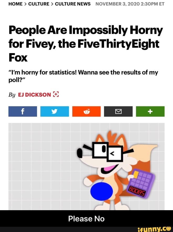 People Are Horny for Fivey, the FiveThirtyEight Fox