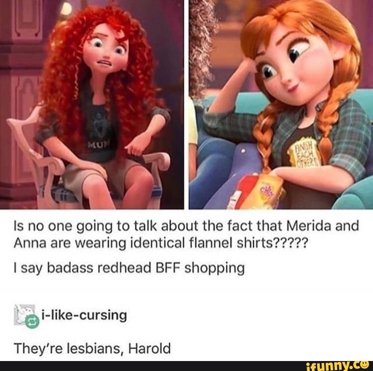 Rapunzel And Merida Lesbians