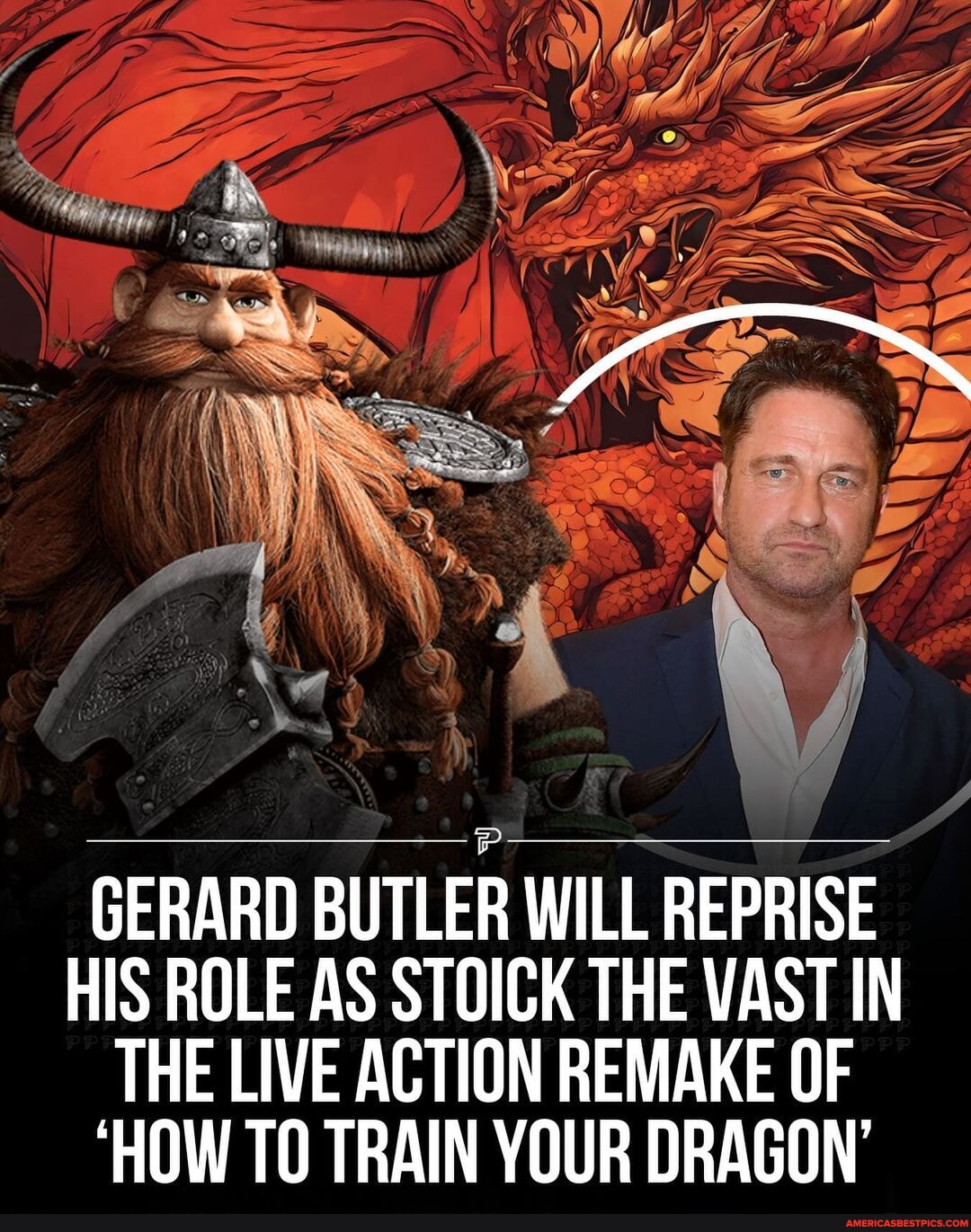 Gerard Butler is set to reprise his role as Stoick the Vast in the