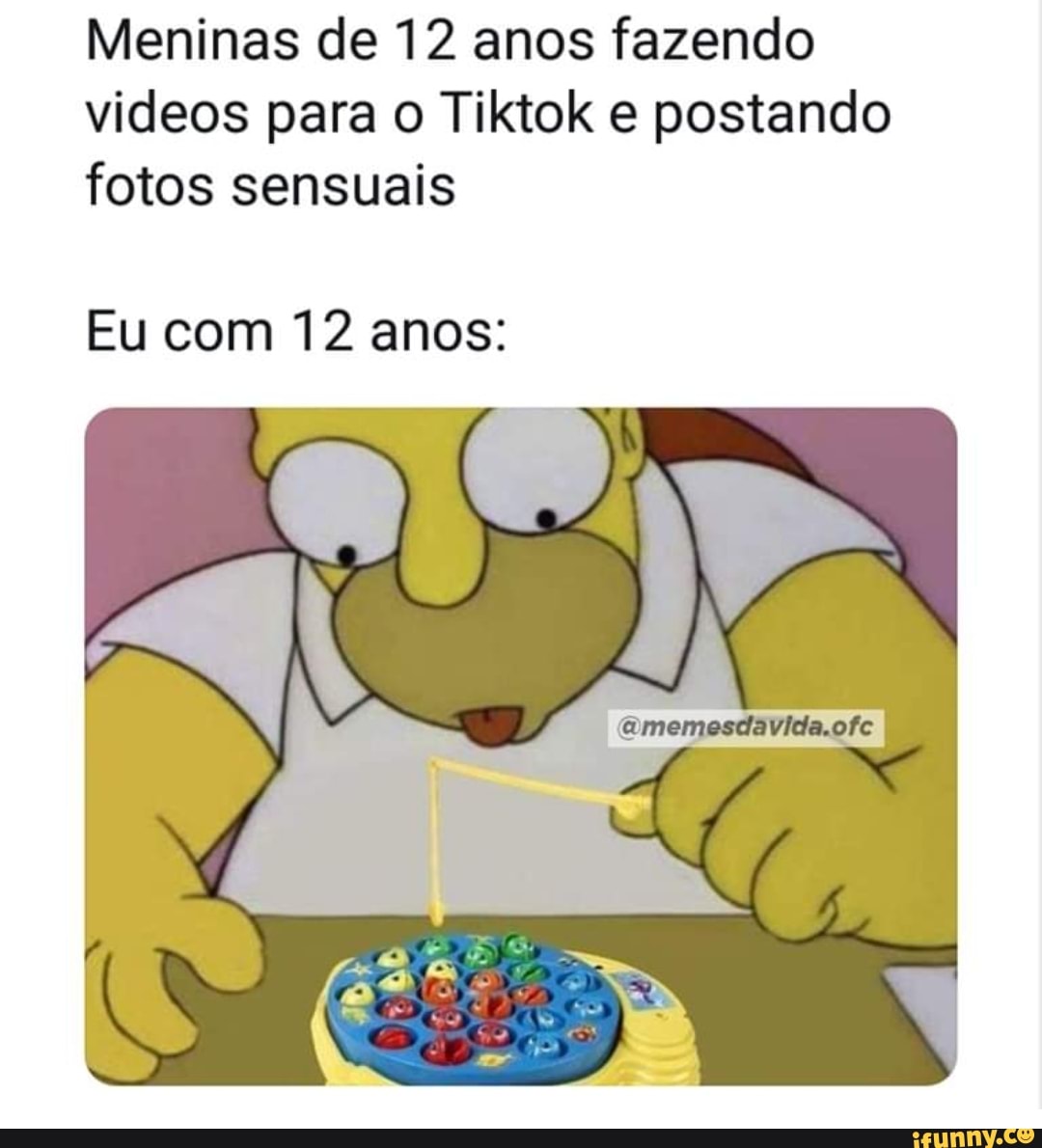 Meninas de 12 anos fazendo videos para o Tiktok e postando fotos sensuais
Eu com 12 anos: