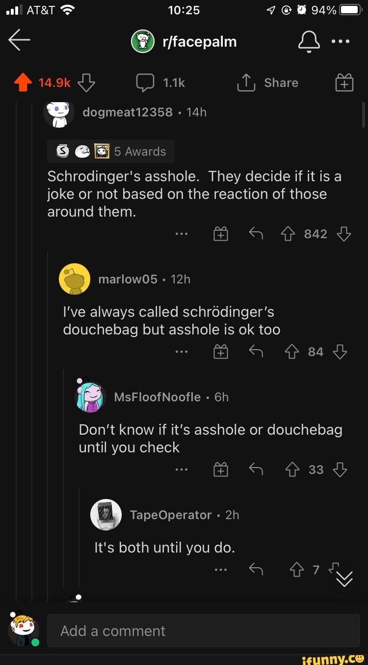 Schrodinger's asshole