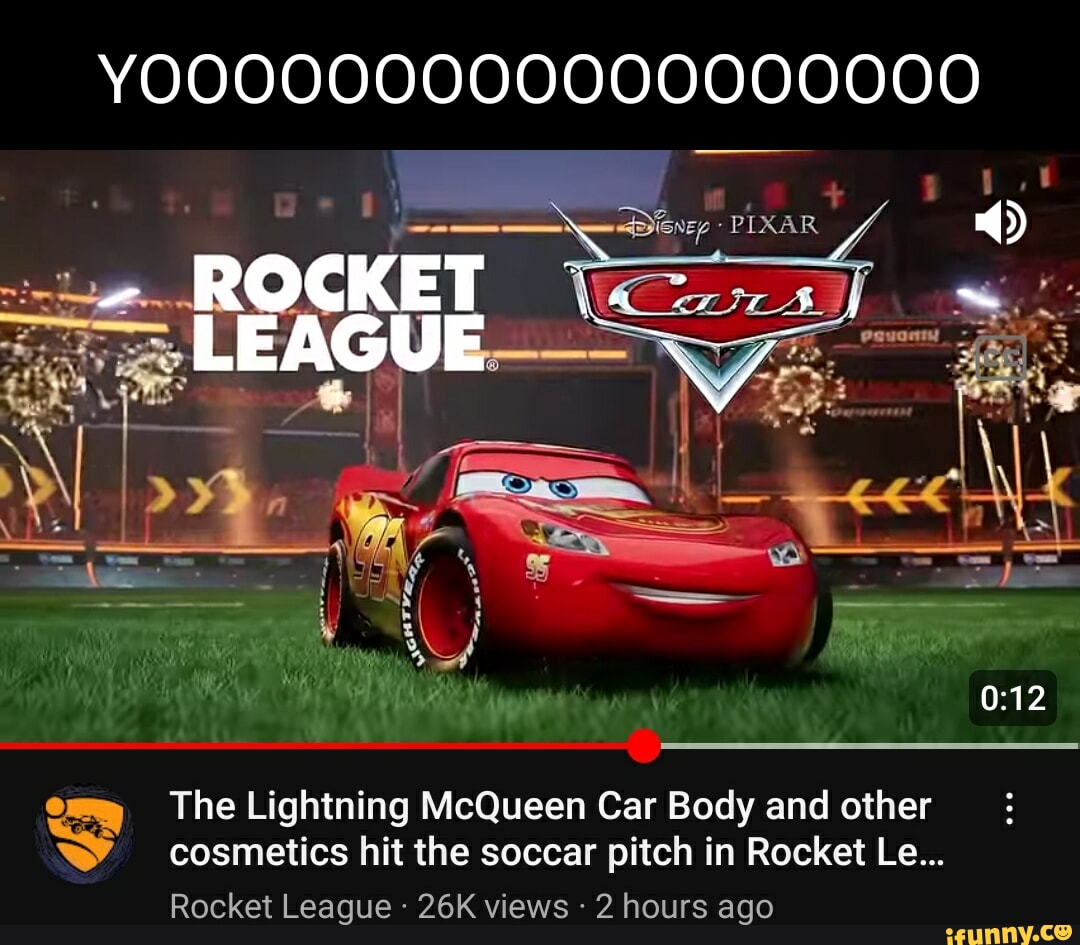 The Lightning McQueen Car Body and Other Cosmetics Hit the Soccar Pitch in  Rocket League : r/RocketLeague