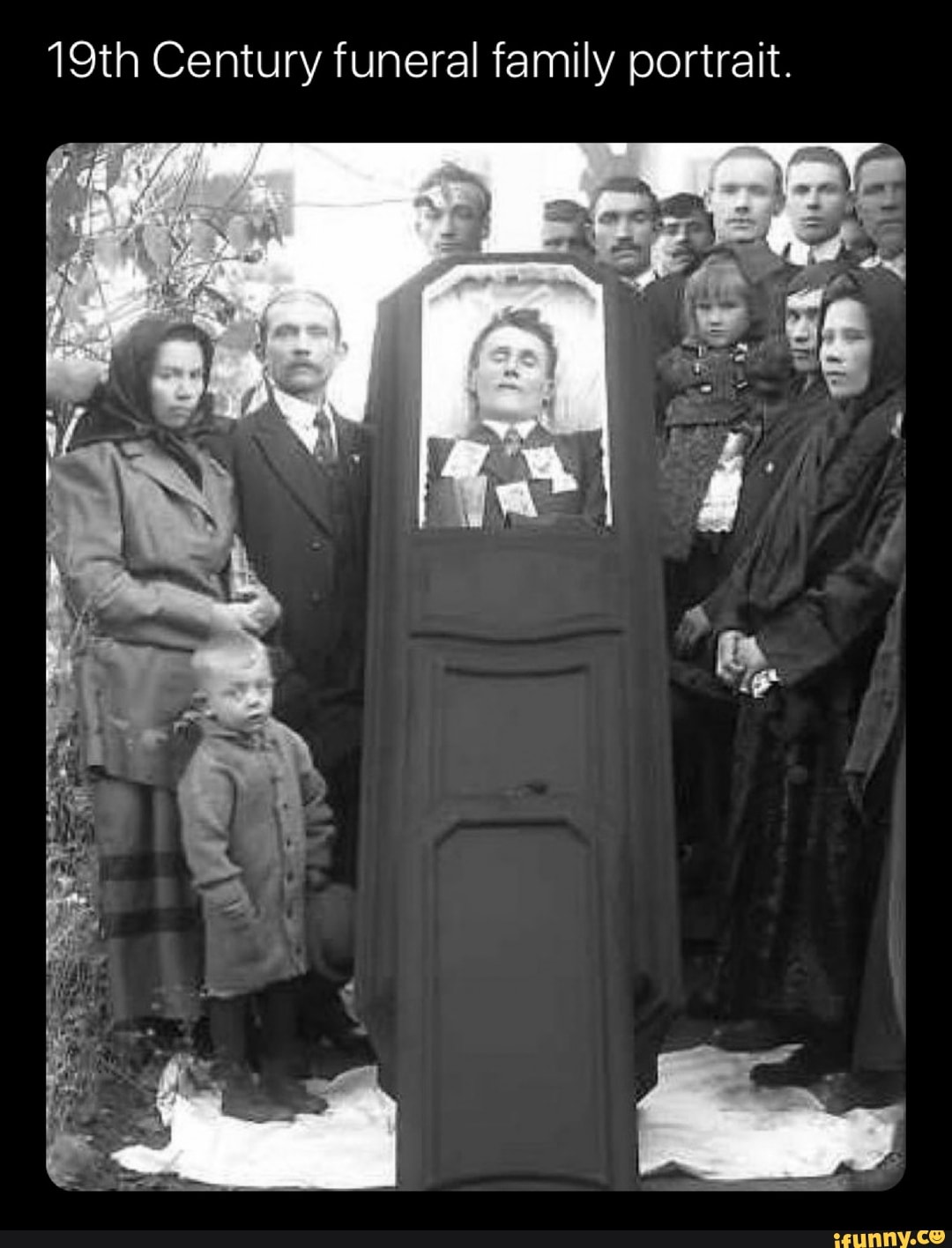 19th Century funeral family portrait.