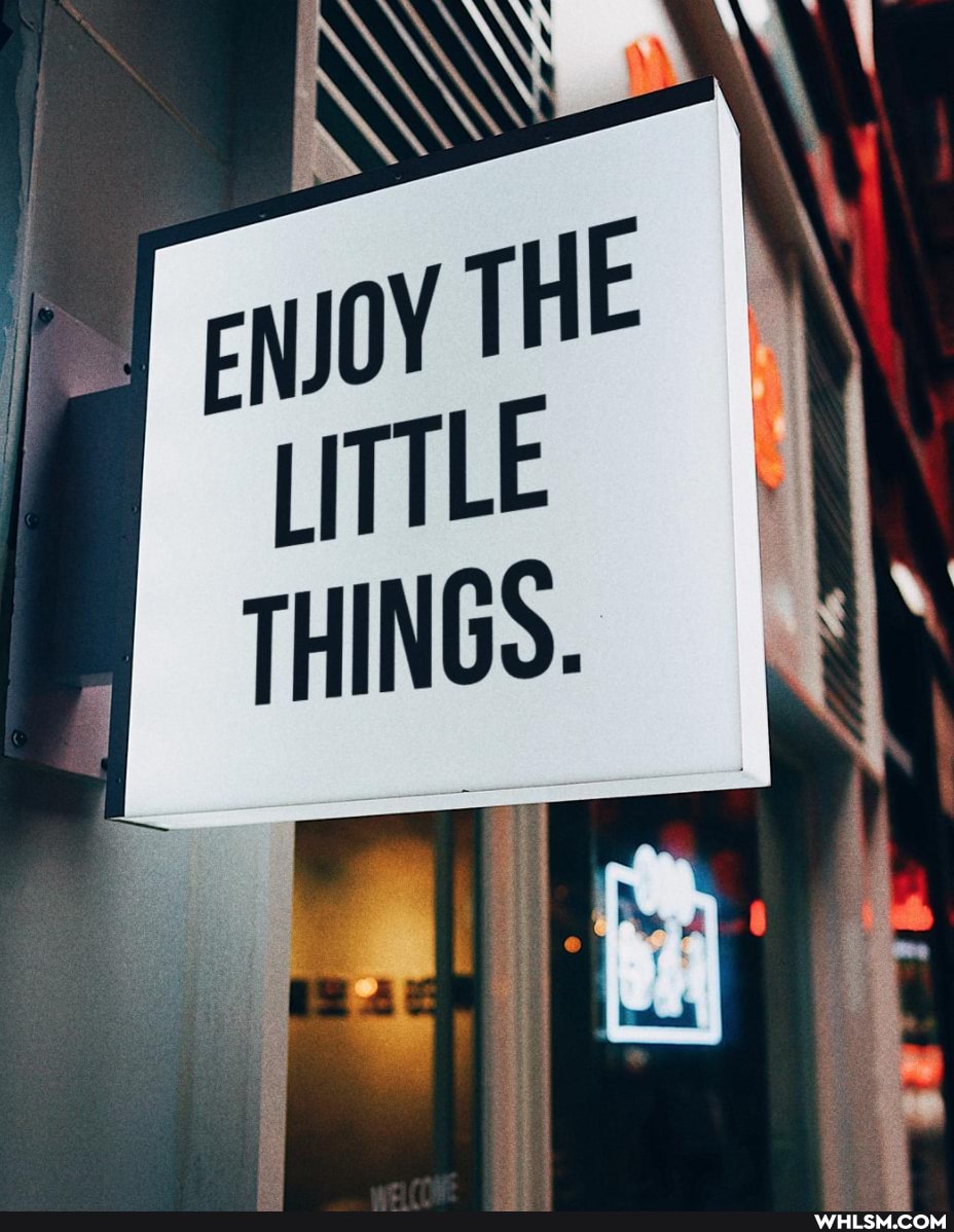 ENIOY THE LITTLE