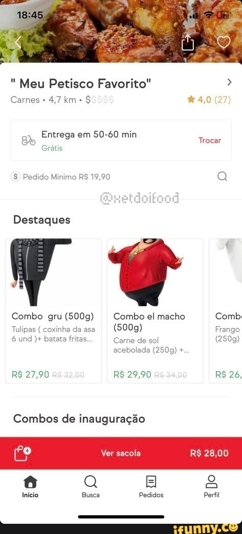 Combos de
I
inauguração