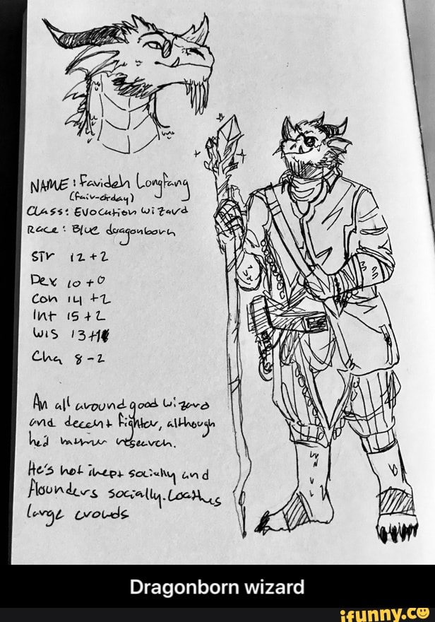 Rd Dragonborn wiza - Dragonborn wizard - iFunny