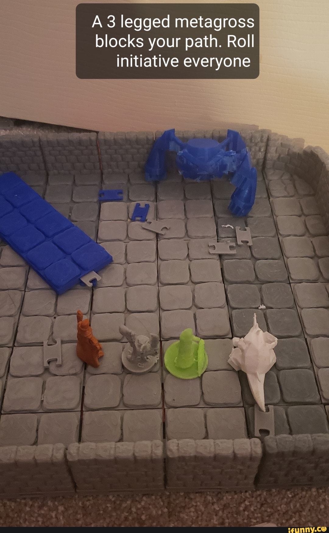 A 3 legged metagross
blocks your path. Roll
initiative everyone
