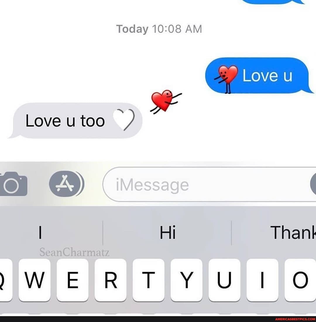 Today AM
Love u
Love too
SeanCharmatz
Than
