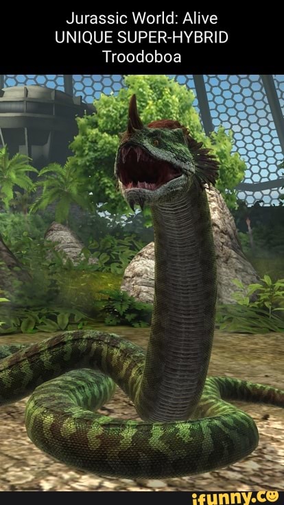 Jurassic World: Alive UNIQUE SUPER-HYBRID Troodoboa - iFunny
