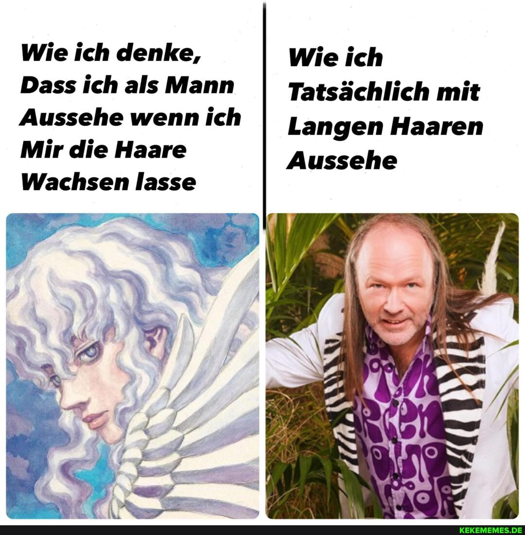 Wie ich denke, Wie ich
Dass ich als Mann Tatsächlich mit
Aussehe wenn ich Langen Haaren
Mir die Haare Aussehe
Wachsen lasse