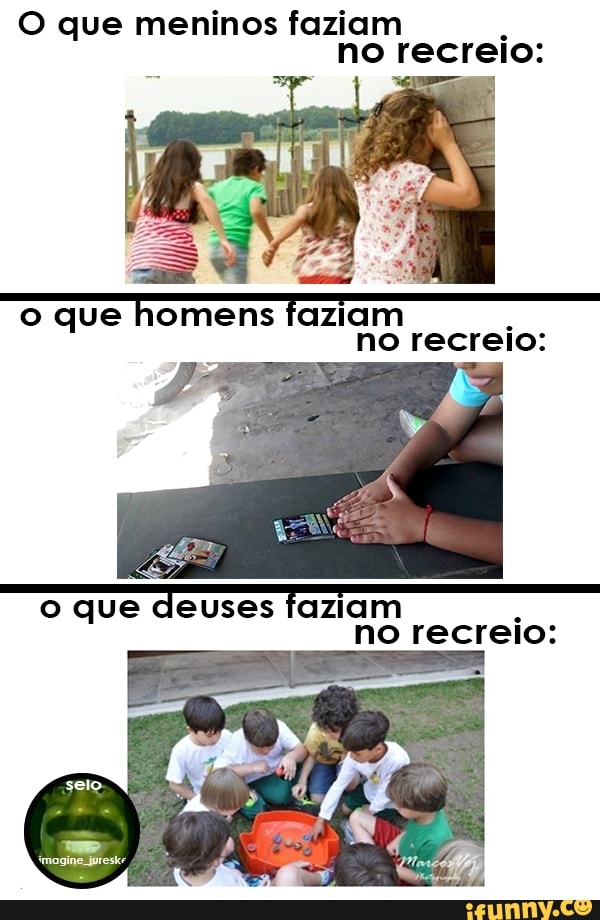 O que meninos faziam
