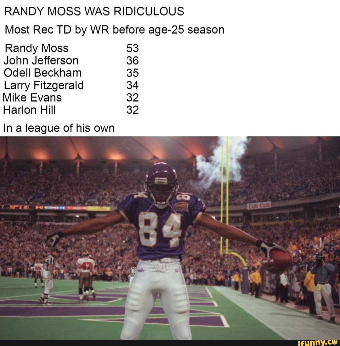 Randy Moss and Larry Fitzgerald still catch everything!