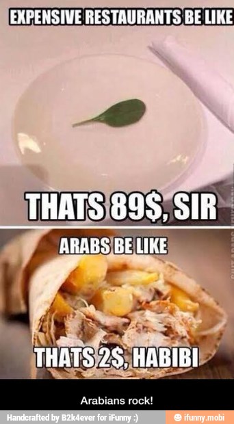 EXPENSIVE RESTAURANTS BE LIKE - Arabians rock!